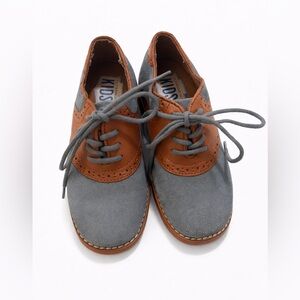 Florsheim Kids Derby Dress Shoes in Blue and Tan